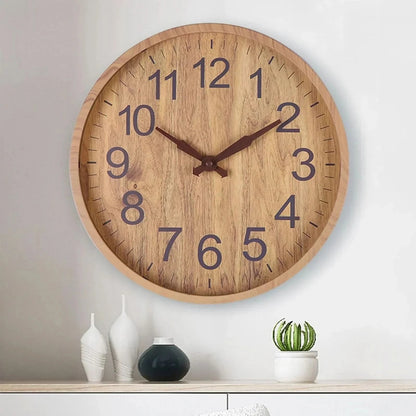 Trævægur – Elegant Træur til Roligt Hjem | Minimalistisk Design og Lydløs Funktion 1