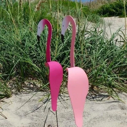 TropiGo Udendørs Flamingo Havepynt – Vejrbestandig Kinetisk Kunst til Livlig Atmosfære havepynt 5