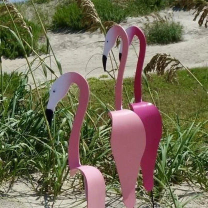 TropiGo Udendørs Flamingo Havepynt – Vejrbestandig Kinetisk Kunst til Livlig Atmosfære havepynt 6