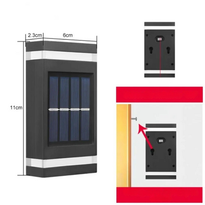 Elegant Solar Wall Light - Eco-Friendly & Waterproof