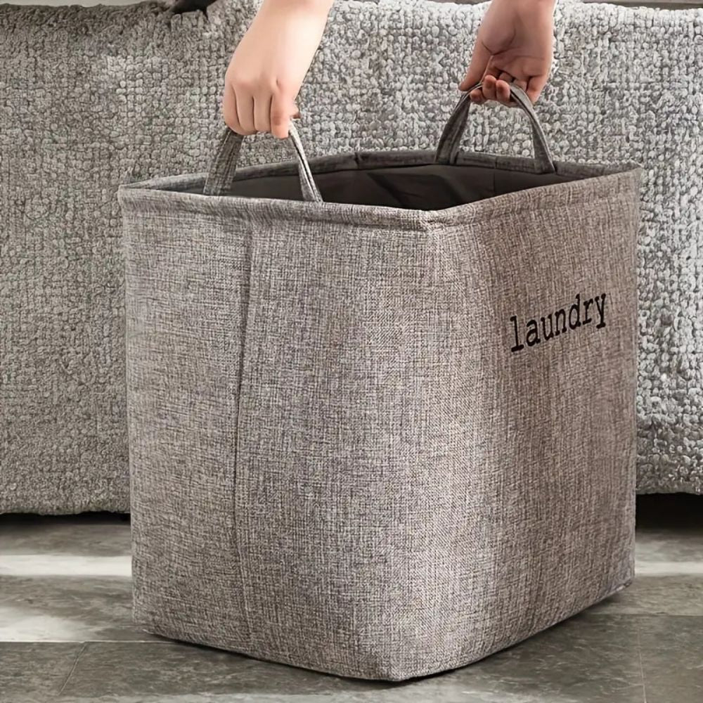 Vasketøjskurv i Mikrofiber – Elegant og Praktisk Opbevaring til Hjemmet 4