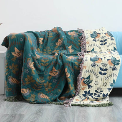 Vendbart Tæppe i Blødt Bomuld – Ideelt til Hygge i Dit Hjem med Stilfuldt Design 0