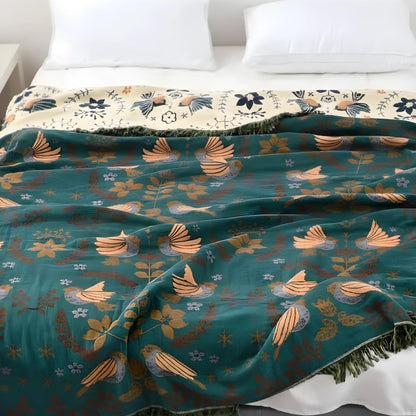 Vendbart Tæppe i Blødt Bomuld – Ideelt til Hygge i Dit Hjem med Stilfuldt Design 4
