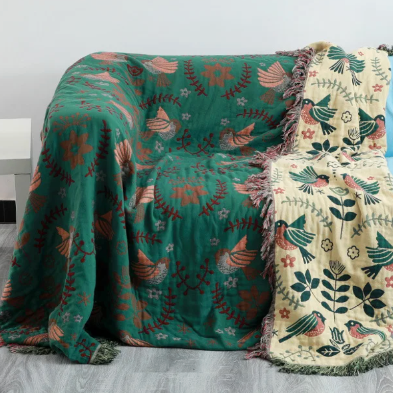 Vendbart Tæppe i Blødt Bomuld – Ideelt til Hygge i Dit Hjem med Stilfuldt Design 8