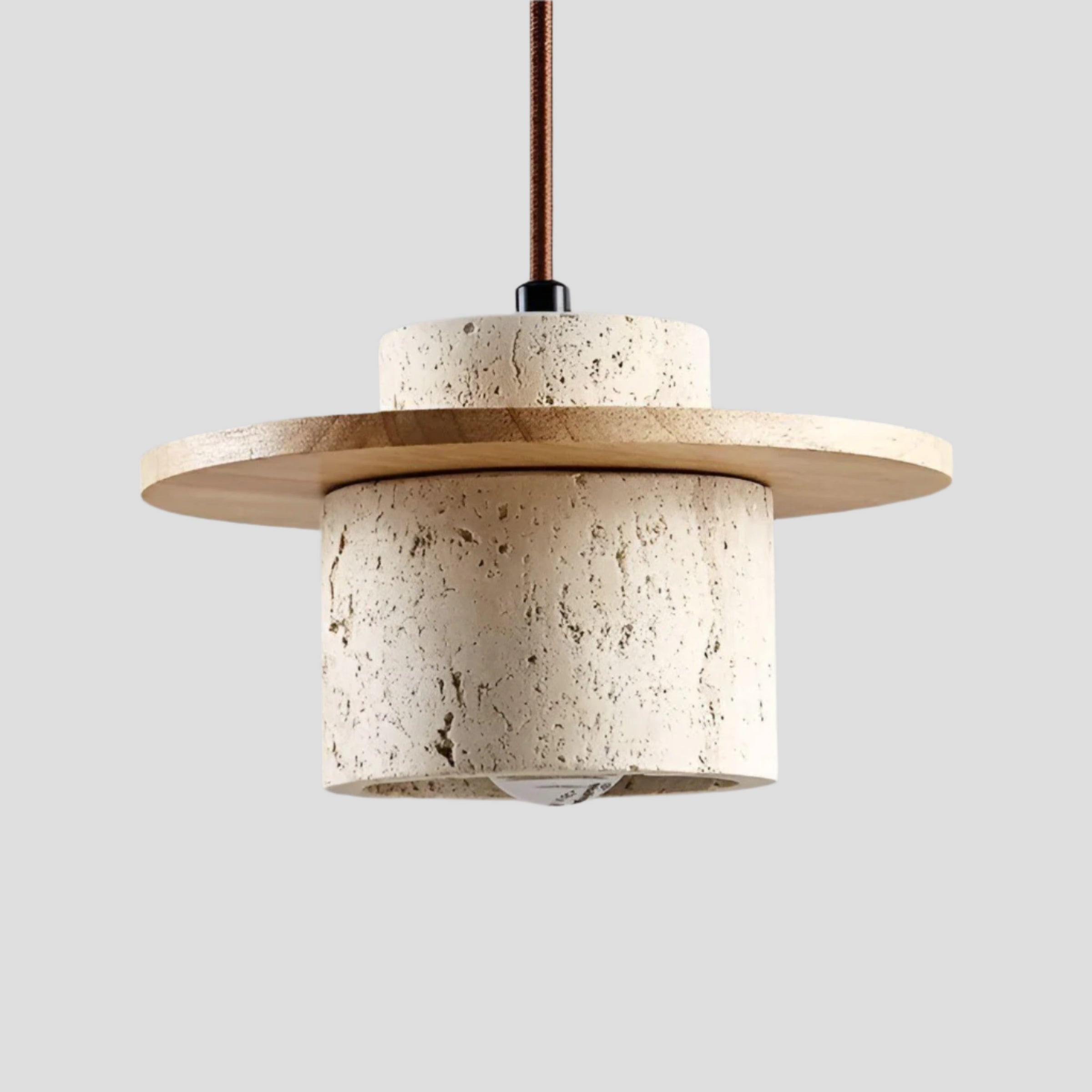 Hikari Wabi - Elegant Natural Stone Ceiling Lamp