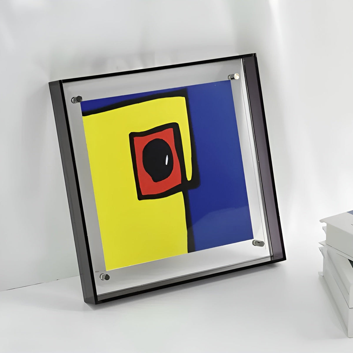 Akryl fotoramme med neon-design i 80'er-stil – moderne og dekorativ