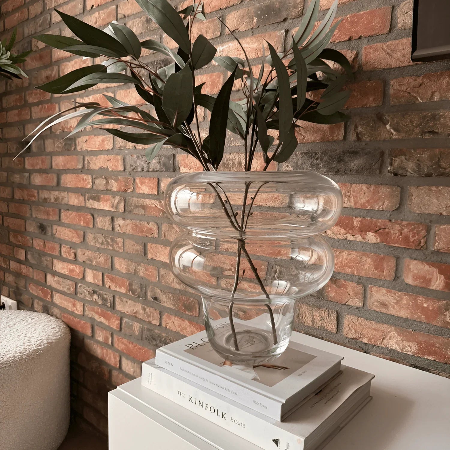 Aurora Glasvase – Transparent Dekorativ Vase i Moderne Design - Lioren