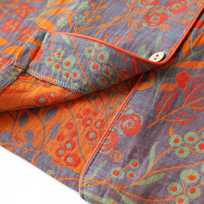 Pyjamas sæt dame med reverkrave – vintage look