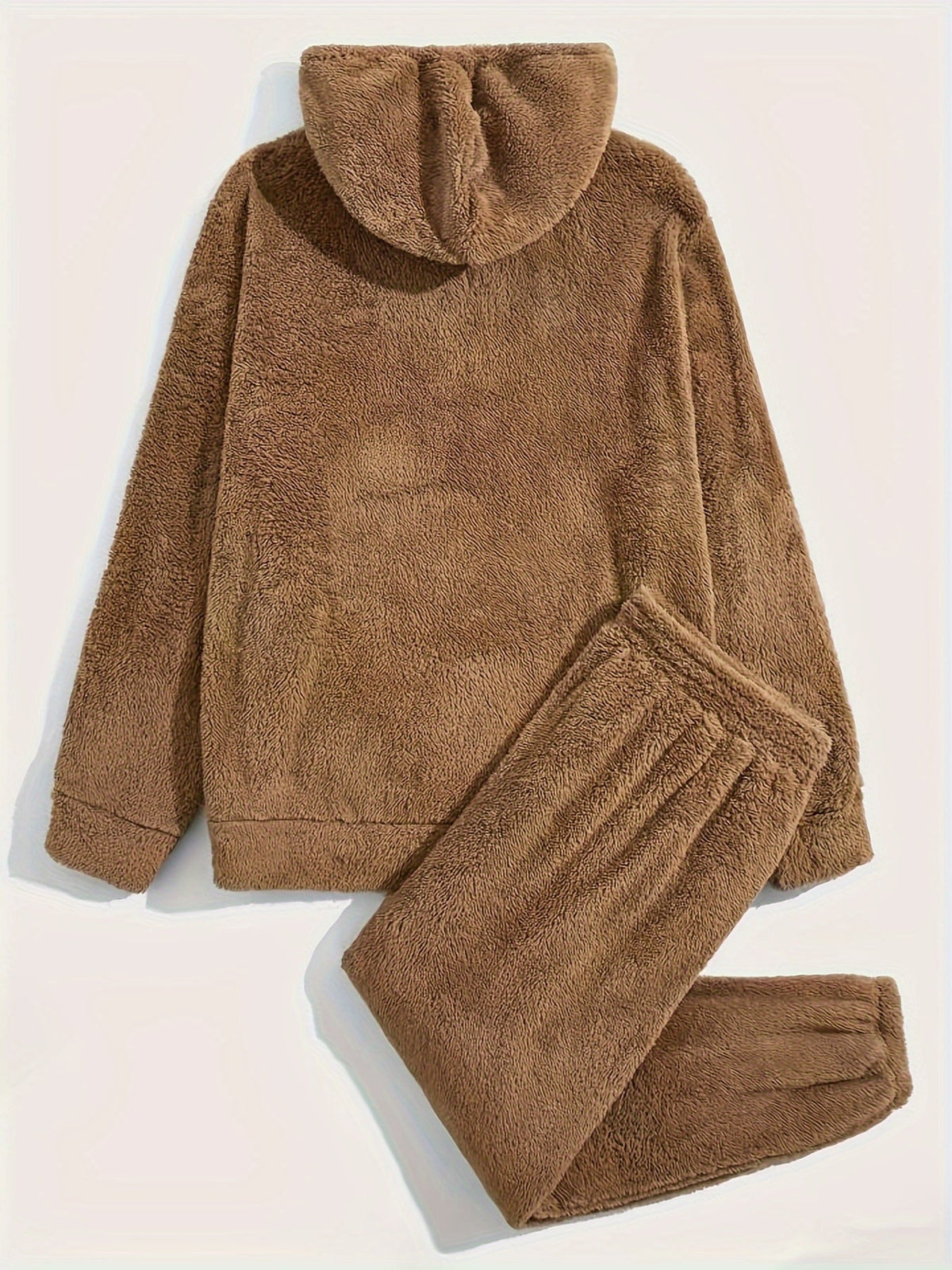 Joggingbukser i teddyfleece med elastisk talje til herrer