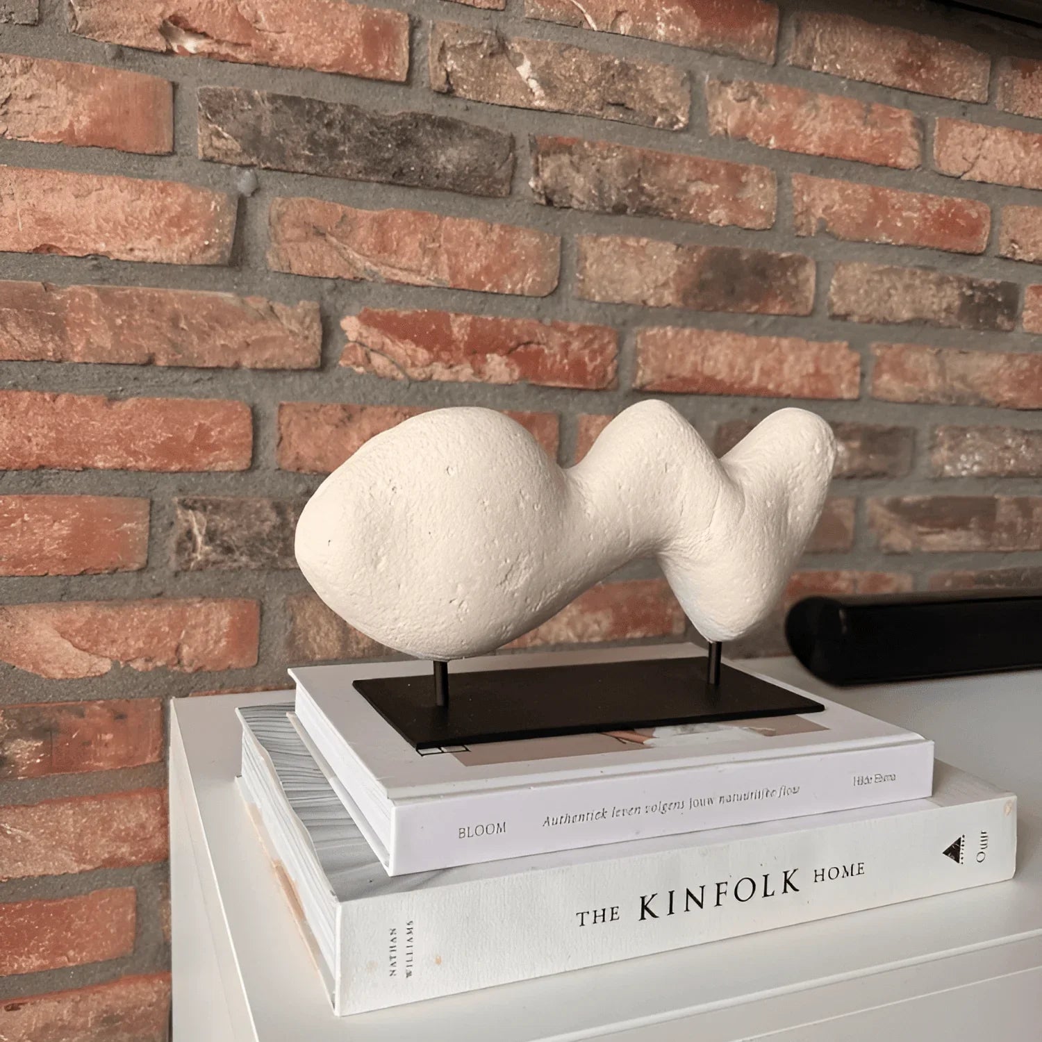 Dekorativ Keramikæske med Perlemønster – Beige Opbevaringsboks - Lioren