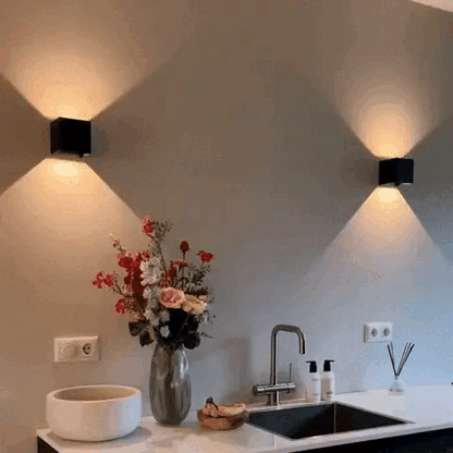 Elegant Rechargeable Wall Lamp with Motion Sensor**Product Title:**  Lysfjord: Elegant Motion Sensor Wall Lamp for Modern Spaces