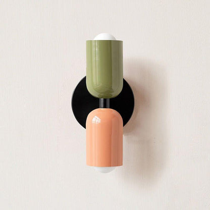 Farbe Wabi Duo minimalistisk moderne LED-væglampe med to hoveder