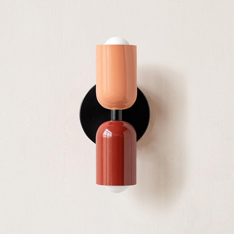 Farbe Wabi Duo minimalistisk moderne LED-væglampe med to hoveder