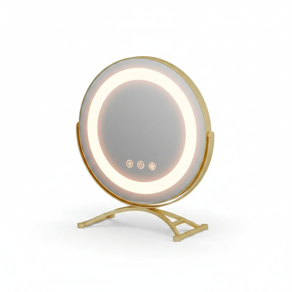 Makeupspejl med Lys – witte achtergrond met schaduw