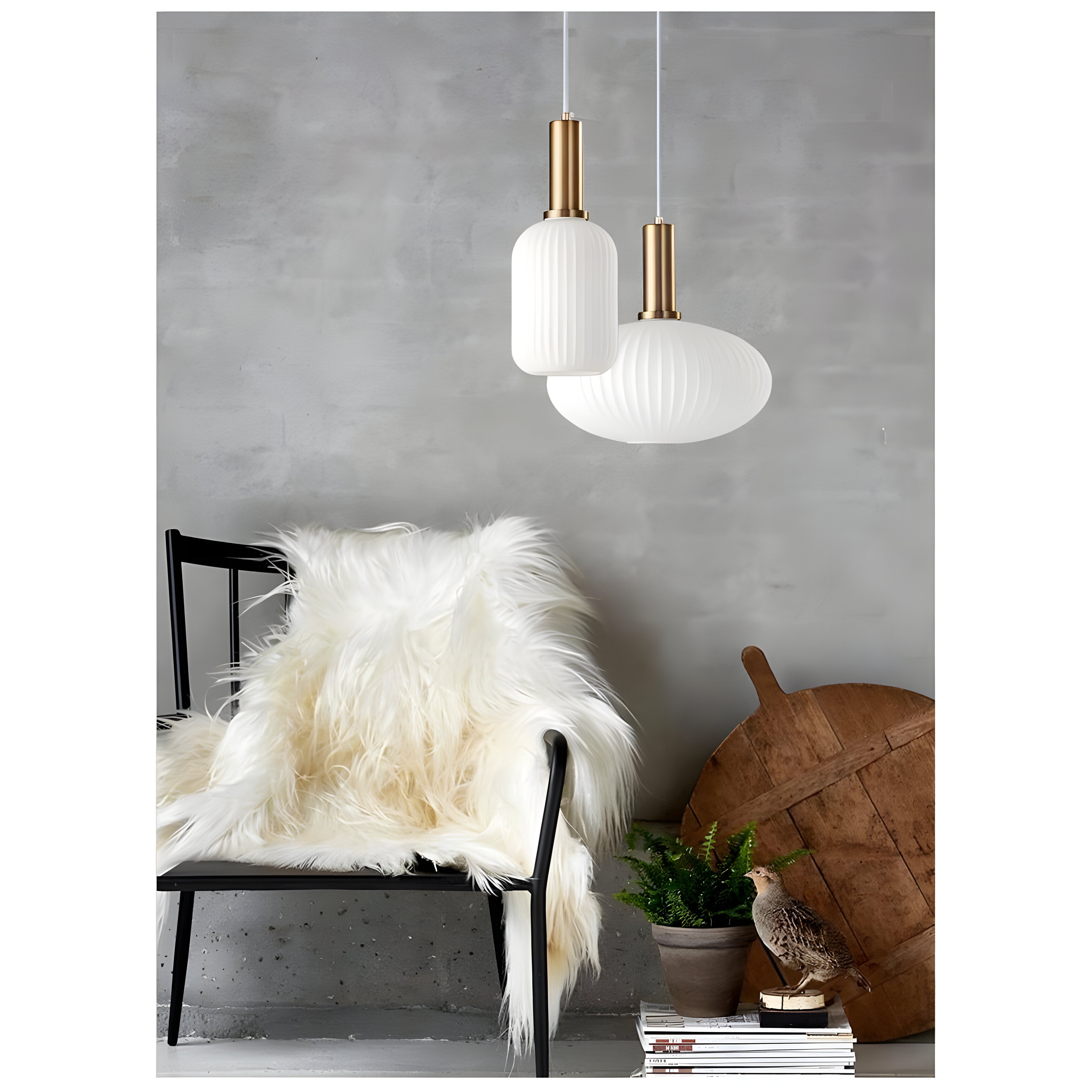 Sivren Vintage Glass Pendant Lamp - Timeless Elegance