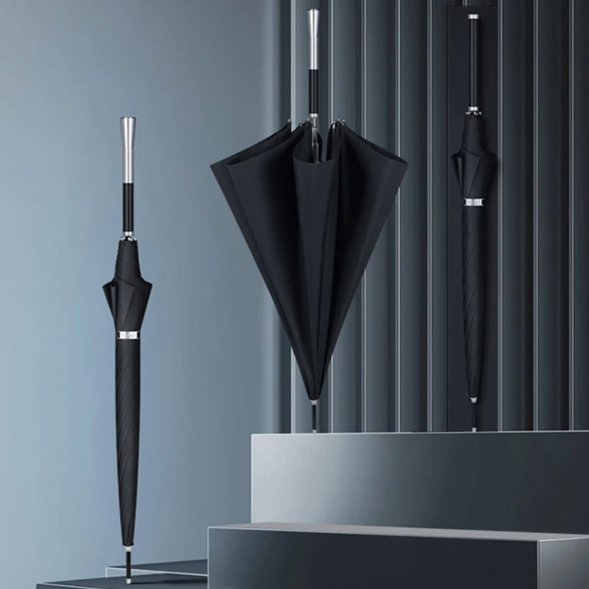 Elegant stok paraply til erhverv og daglig brug
