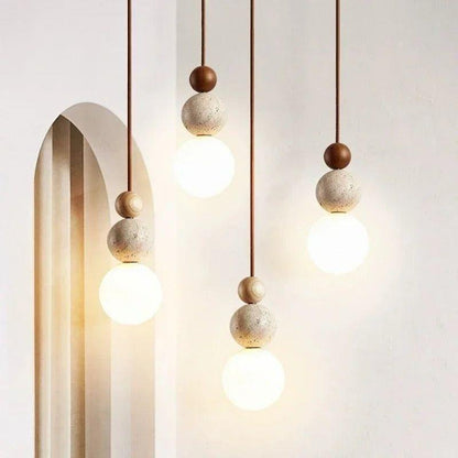 Hikari Wabi-Sabi Pendant Lamp – Elegant Natural Illumination