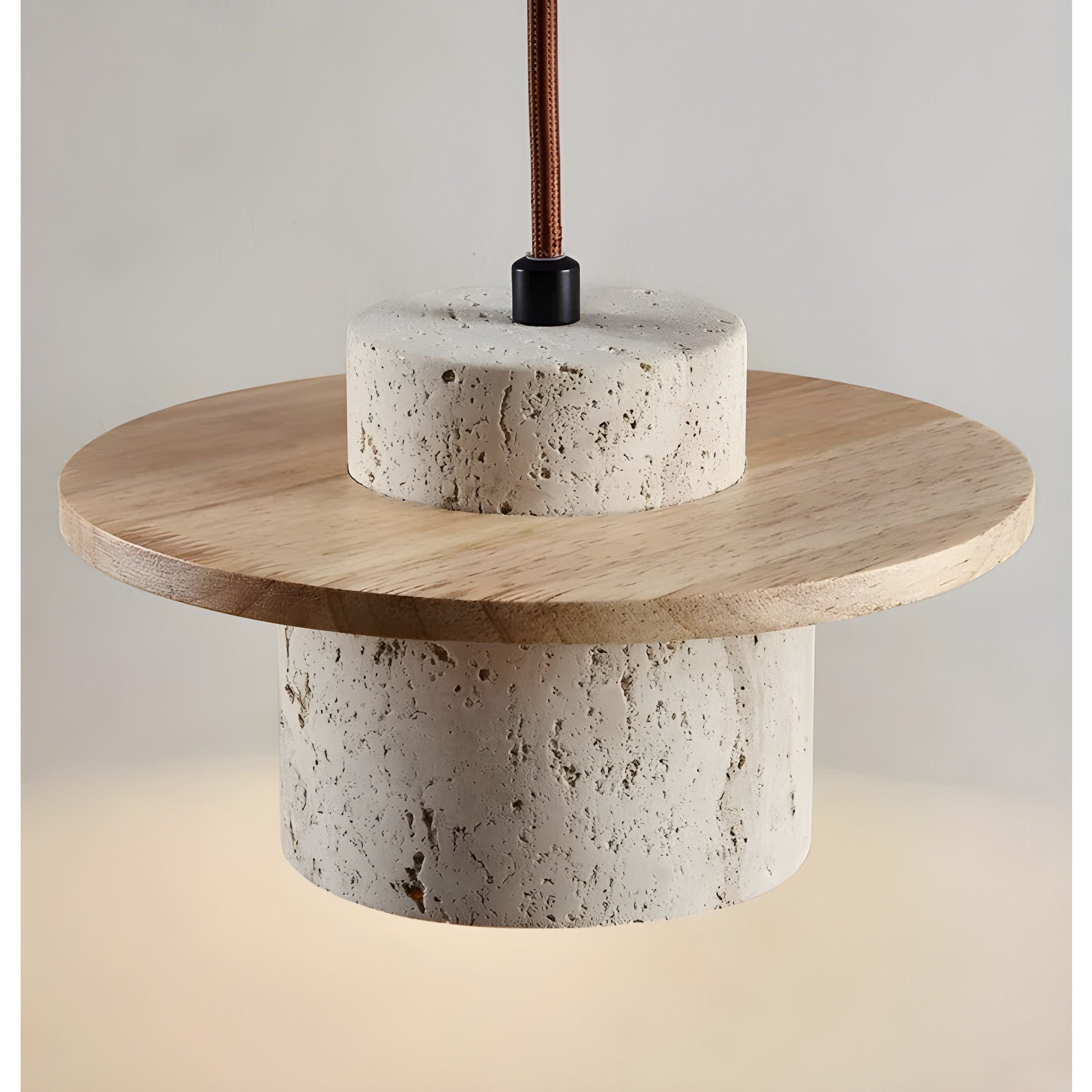 Hikari Wabi - Elegant Natural Stone Ceiling Lamp