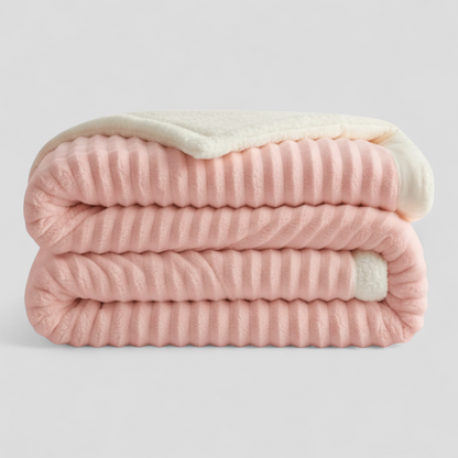 Blødt plaid til sofa og udendørs brug i fleece
