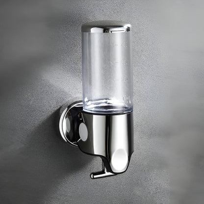 Vægmonteret sæbedispenser, 1 stk., Transparent – minimalistisk badeværelsestilbehør