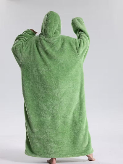 Hoodie-tæppe i rød farve