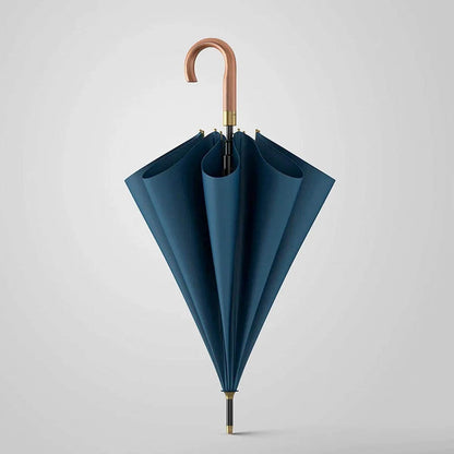 Stilfuld regn-paraply med klassisk design