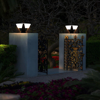 Elegant Solar-Powered Japanese Garden Lamp